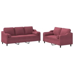 VidaXL 3201864 set di mobili per soggiorno Rosso