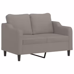 vidaXL Set Divani 3 pz con Cuscini Tortora in Tessuto - Vista aggiuntiva 3