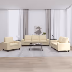 VidaXL 3201868 set di mobili per soggiorno Crema