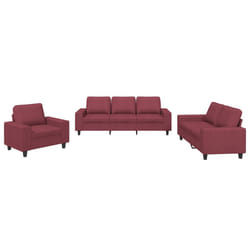 VidaXL 3201872 set di mobili per soggiorno Rosso