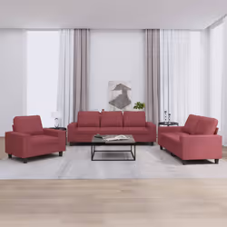 VidaXL 3201872 set di mobili per soggiorno Rosso