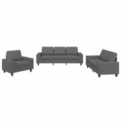 VidaXL 3201875, Grigio, Schiuma, Metallo, Poliestere, Tessile, 2,14 m, 77 cm, 80 cm