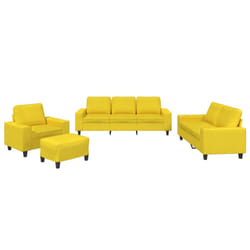 VidaXL 3201879 set di mobili per soggiorno Giallo