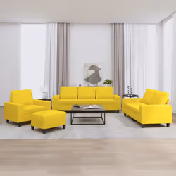 VidaXL 3201879 set di mobili per soggiorno Giallo
