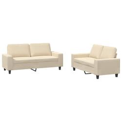 VidaXL 3201884 set di mobili per soggiorno Crema