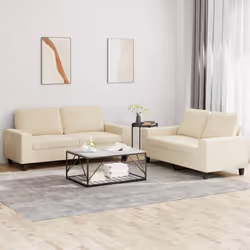 VidaXL 3201884 set di mobili per soggiorno Crema