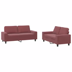 VidaXL 3201888, Rosso, Schiuma, Metallo, Poliestere, Tessile, 174 cm, 77 cm, 80 cm
