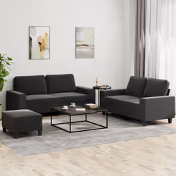 VidaXL 3201894 set di mobili per soggiorno Nero