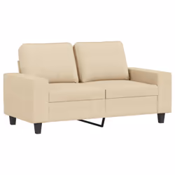 vidaXL Set di Divani 3 pz Crema in Tessuto - Vista aggiuntiva 3