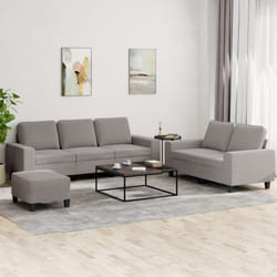 VidaXL 3201913 set di mobili per soggiorno Grigio talpa