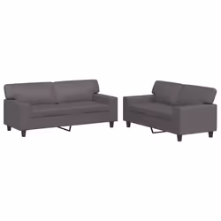 VidaXL 3201916, Grigio, Schiuma, Ecopelle, Metallo, Tessile, 174 cm, 77 cm, 80 cm