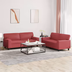 VidaXL 3201917 set di mobili per soggiorno Rosso - Vista aggiuntiva 2