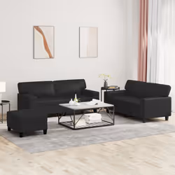 VidaXL 3201919 set di mobili per soggiorno Nero