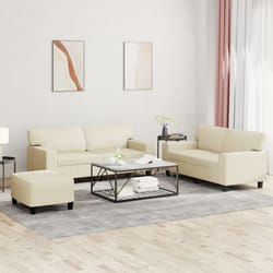 VidaXL 3201920 set di mobili per soggiorno Crema