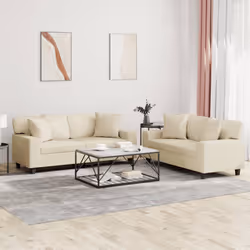 VidaXL 3201925 set di mobili per soggiorno Crema - Vista aggiuntiva 2