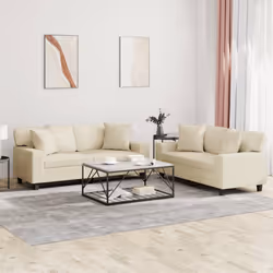 VidaXL 3201930 set di mobili per soggiorno Crema - Vista aggiuntiva 2