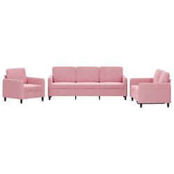 VidaXL 3201937 set di mobili per soggiorno Rosa