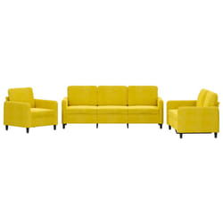 VidaXL 3201940 set di mobili per soggiorno Giallo