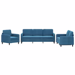 VidaXL 3201943, Blu, Schiuma, Metallo, Poliestere, Polywood, Tessile, 198 cm, 77 cm, 80 cm