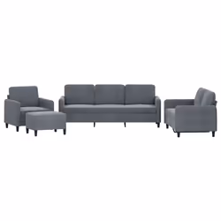 VidaXL 3201945 set di mobili per soggiorno Grigio - Vista aggiuntiva 2