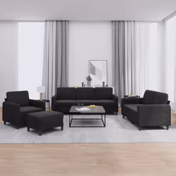 VidaXL 3201949 set di mobili per soggiorno Nero