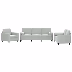 VidaXL 3201954, Grigio, Schiuma, Metallo, Poliestere, Polywood, Tessile, 198 cm, 77 cm, 80 cm