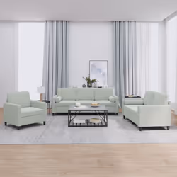 VidaXL 3201954 set di mobili per soggiorno Grigio