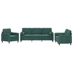 VidaXL 3201956 set di mobili per soggiorno Verde