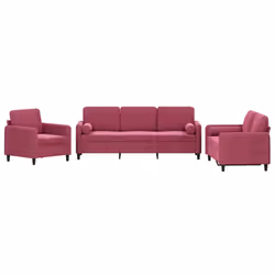 VidaXL 3201958, Rosso, Schiuma, Metallo, Poliestere, Polywood, Tessile, 198 cm, 77 cm, 80 cm