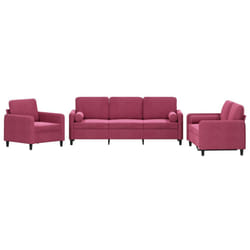 VidaXL 3201958 set di mobili per soggiorno Rosso