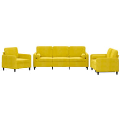 VidaXL 3201960 set di mobili per soggiorno Giallo