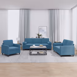 VidaXL 3201963 set di mobili per soggiorno Blu