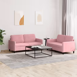 VidaXL 3201977 set di mobili per soggiorno Rosa - Vista aggiuntiva 2