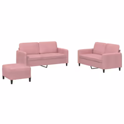 VidaXL 3201987 set di mobili per soggiorno Rosa - Vista aggiuntiva 2