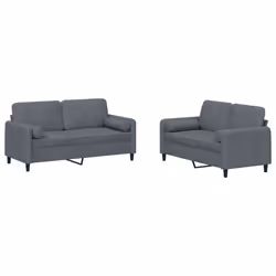 VidaXL 3201995, Grigio, Schiuma, Metallo, Poliestere, Polywood, Tessile, 158 cm, 77 cm, 80 cm