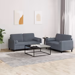 VidaXL 3201995 set di mobili per soggiorno Grigio