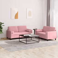 VidaXL 3201997 set di mobili per soggiorno Rosa - Vista aggiuntiva 2