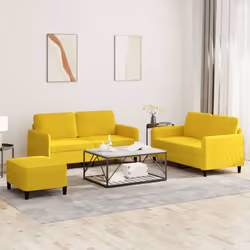 VidaXL 3202010 set di mobili per soggiorno Giallo - Vista aggiuntiva 2
