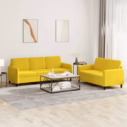 VidaXL 3202020 set di mobili per soggiorno Giallo