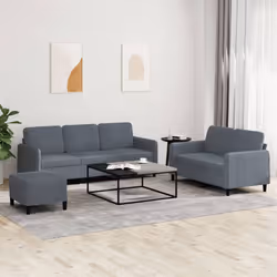 VidaXL 3202025 set di mobili per soggiorno Grigio
