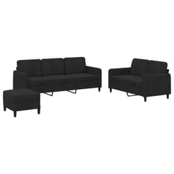 VidaXL 3202029 set di mobili per soggiorno Nero