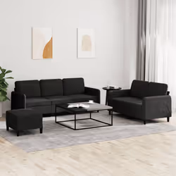 VidaXL 3202029 set di mobili per soggiorno Nero