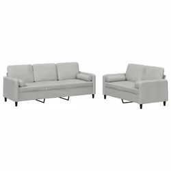 VidaXL 3202034, Grigio, Schiuma, Metallo, Poliestere, Polywood, Tessile, 198 cm, 77 cm, 80 cm