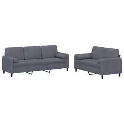 VidaXL 3202035, Grigio, Schiuma, Metallo, Poliestere, Polywood, Tessile, 198 cm, 77 cm, 80 cm