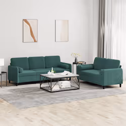 VidaXL 3202036 set di mobili per soggiorno Verde