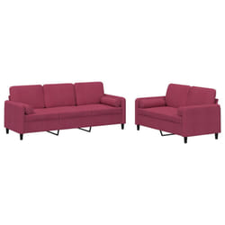 VidaXL 3202038 set di mobili per soggiorno Rosso