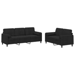 VidaXL 3202039 set di mobili per soggiorno Nero