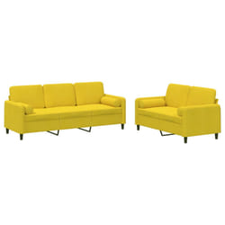 VidaXL 3202040 set di mobili per soggiorno Giallo