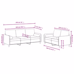 VidaXL 3202041 set di mobili per soggiorno Marrone - Vista aggiuntiva 8