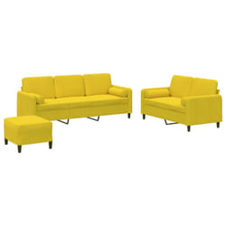 VidaXL 3202050 set di mobili per soggiorno Giallo
